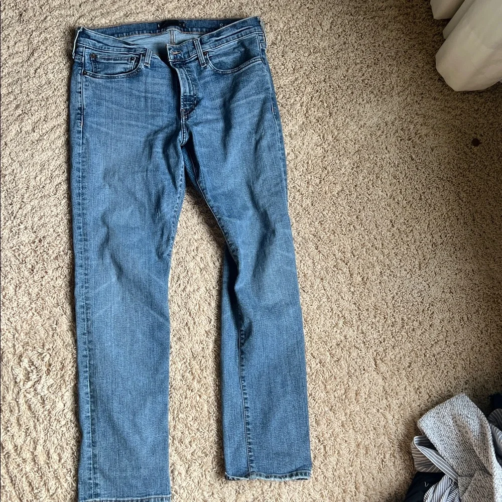 Madewell Classic Blue Denim Pants - Picture 2 of 3
